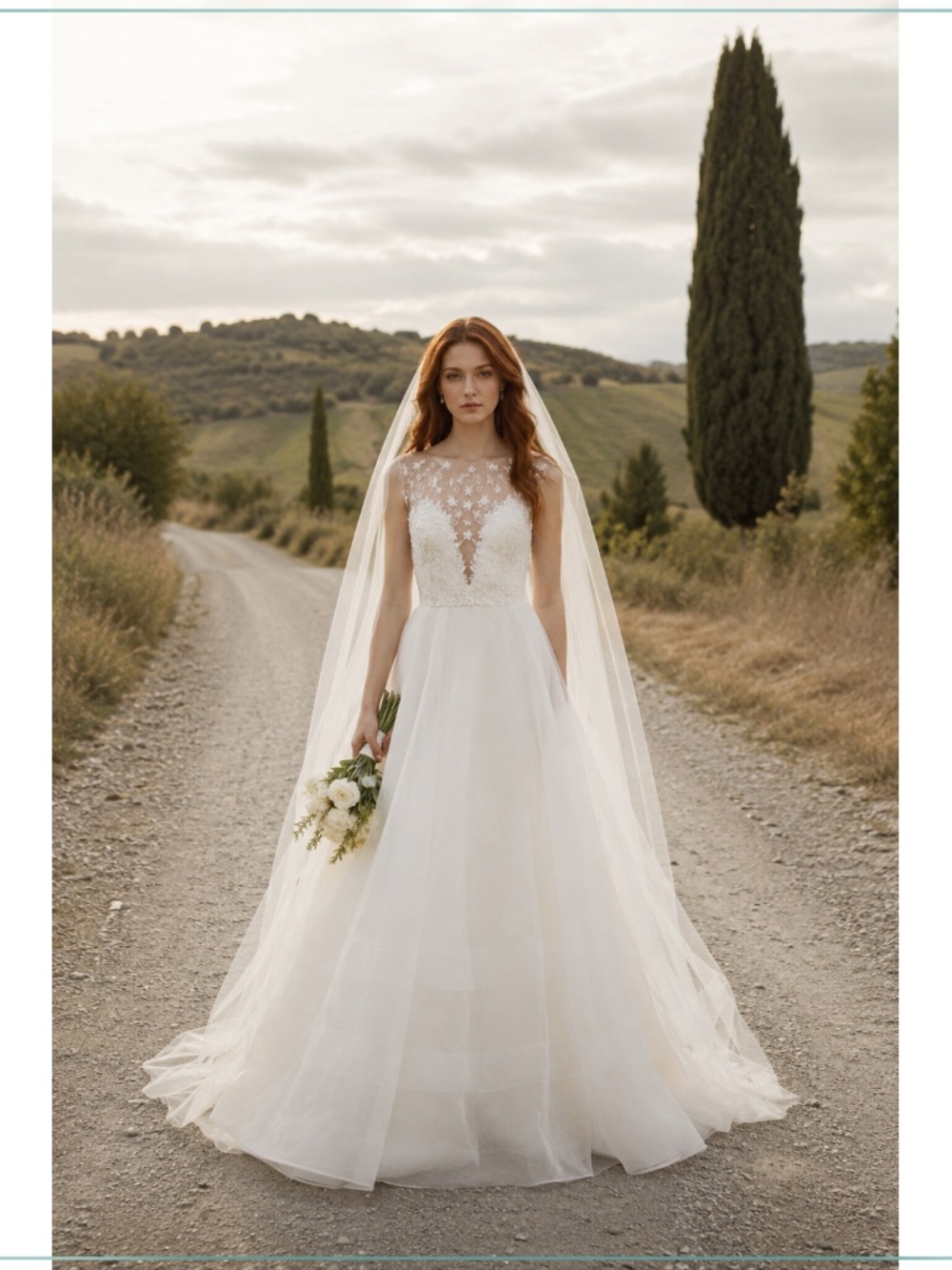 $7990 Carolina Herrera Beaded Embellished Sequin Illusion Runway Bridal Gown